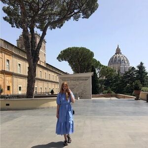 Apiece Apart Sky Blue Maxi Dress